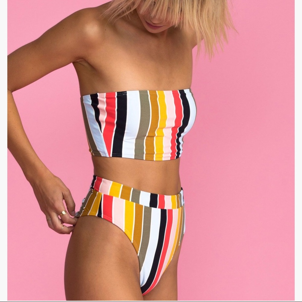 High on sun rise bikini bottom , high waisted